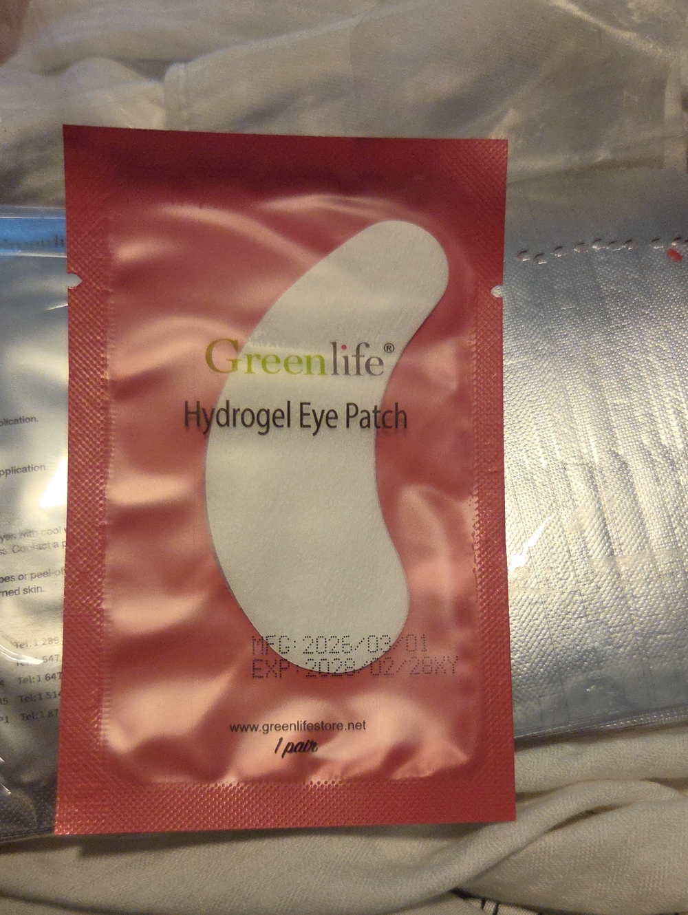 Greenlife Hydrogel Eye Patch Lint Free - 50 Pair New Eyelash Extention Patches
